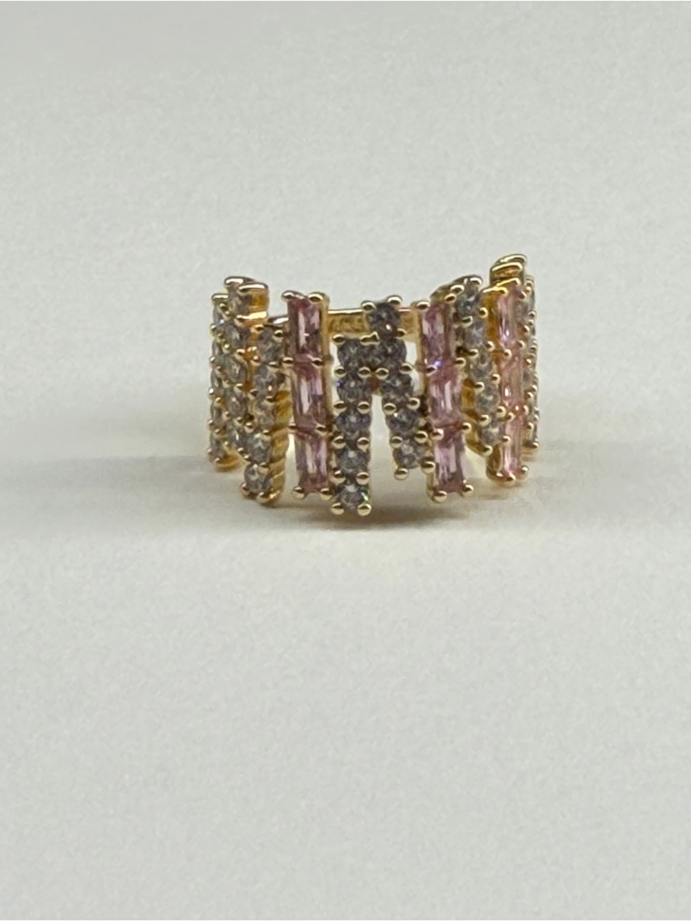 Bomb party of ring size 6 “daylight symphony” gold